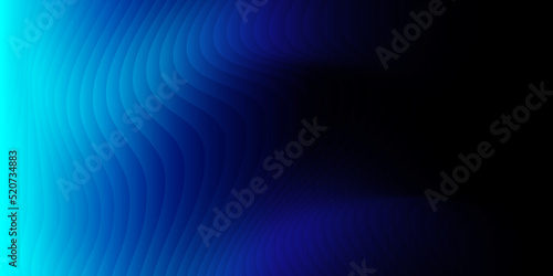 Abstract dark blue gradient light background with wave texture smooth curve sheets overlay for modern background. Vector illustration.