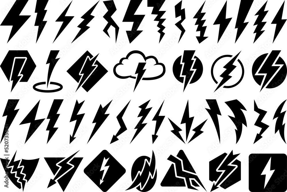 Lightning Bolt SVG, Flash Silhouette, Bolt Svg, Thunder Bolt Svg