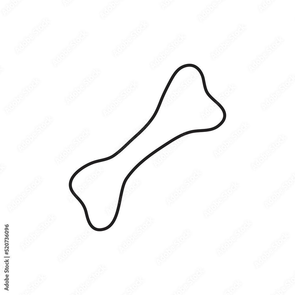 Bone for dog vector outline
Bone for dog vector outline