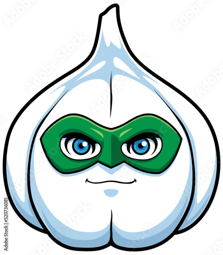 Garlic Superhero Mascot