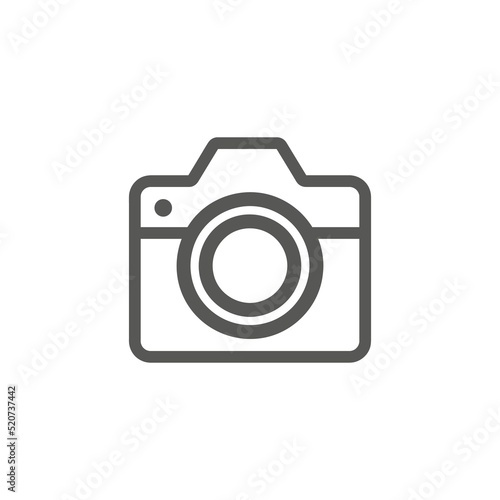 Camera line icon isolated 