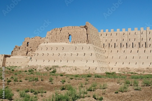 Kyzyl Kala fortress built in 1.-4. century AD, rebuilt in the 12th-13th centuries. Karakalpakstan. Uzbekistan. photo