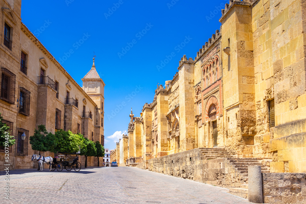 Street view of the old Andalucian city of Cordoba, Spain.