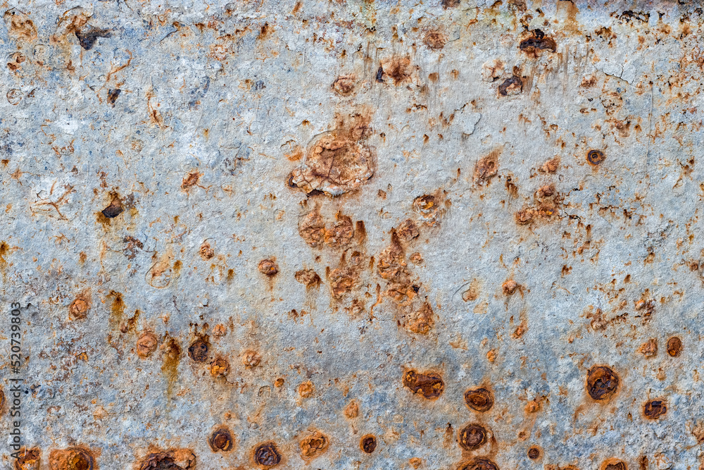 Abandoned old iron sheet with heavy brown rust Abandoned old iron sheet with heavy brown rust
