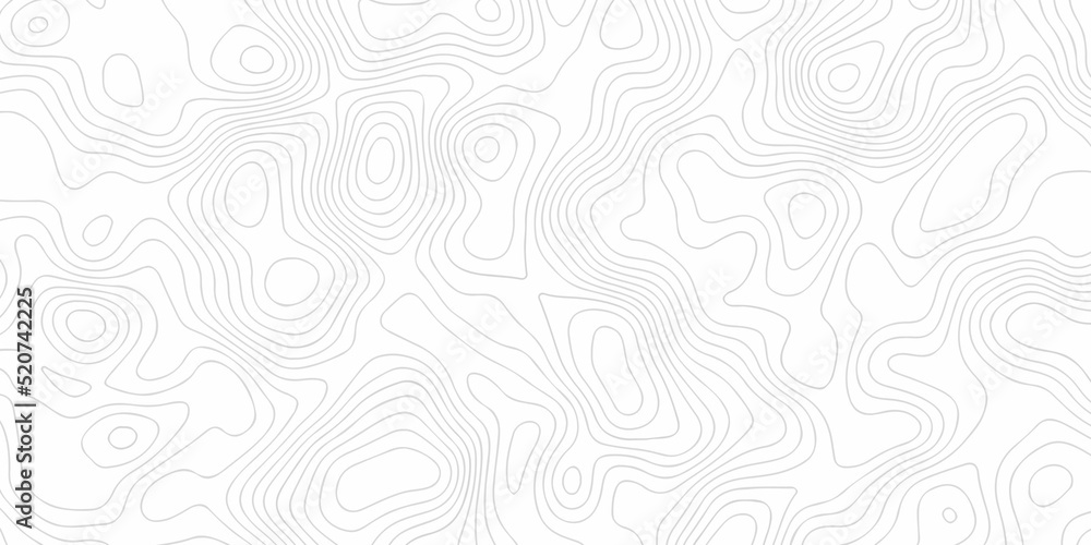 Topographic map lines, contour background, Vector contour topographic map background. Topography and geography map grid abstract backdrop, Luxury black abstract line art.