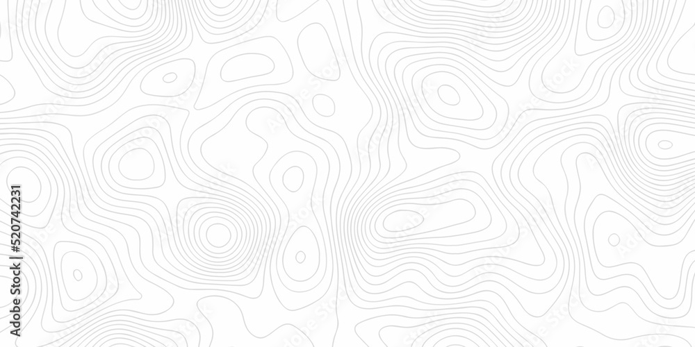 Topographic map lines, contour background, Vector contour topographic map background. Topography and geography map grid abstract backdrop, Luxury black abstract line art.