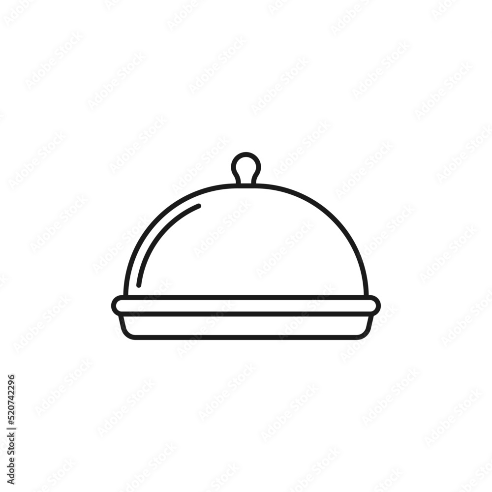 Food Tray line art foods and beverages icon design template vector illustration Food Tray line art foods and beverages icon design template vector illustration
