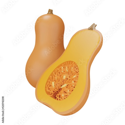 Squash 3d rendering isometric icon.
