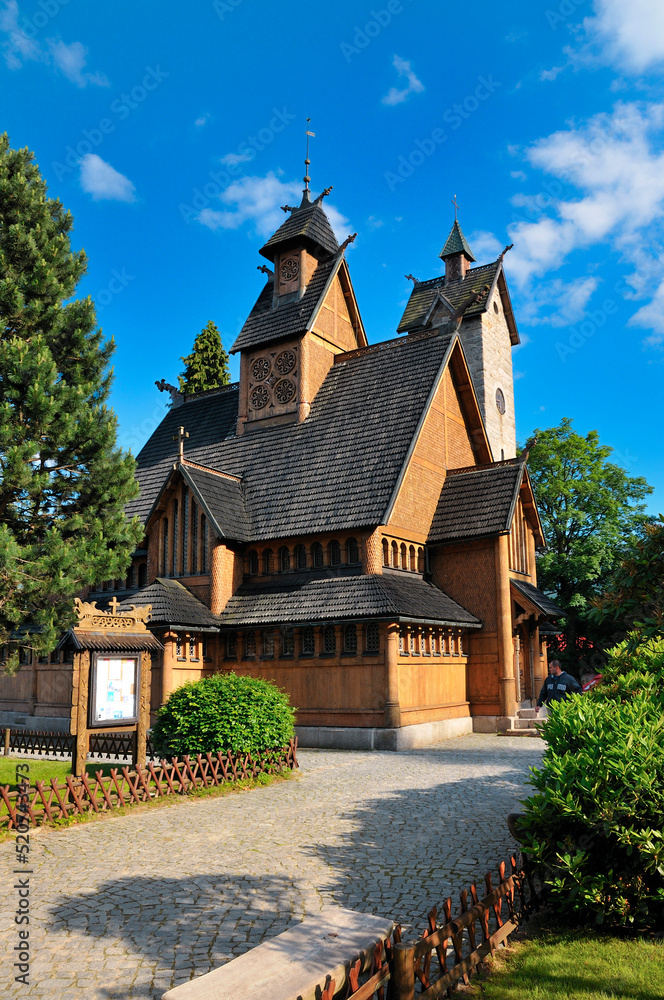 Vang stave church, Karpacz, Lower Silesian Voivodeship, Poland.