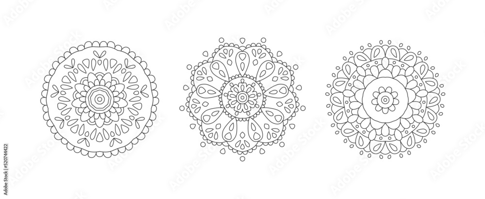 Mandala Set - Vector Pattern Mandala Set - Vector Pattern