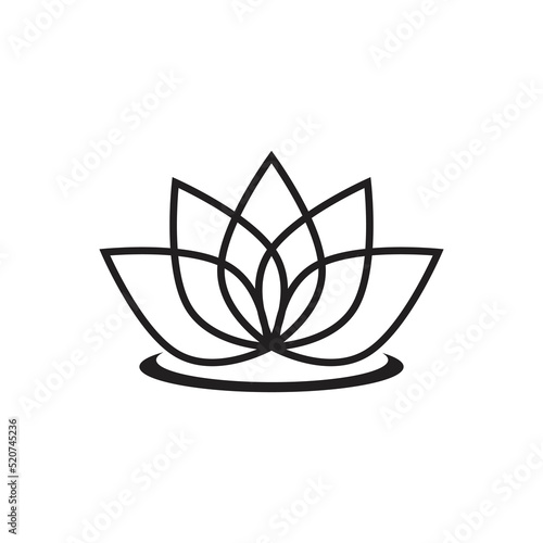Beauty Vector lotus flowers design logo Template icon