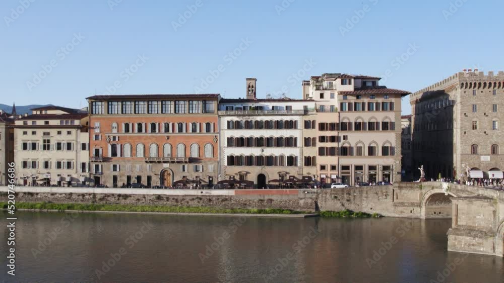 Typical Florentine architecture on the river Arno in Renaissance city Florence Typical Florentine architecture on the river Arno in Renaissance city Florence