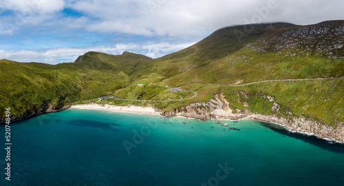 picturesque Keem Bay and beach on Achill Island in County Mayo in western Ireland