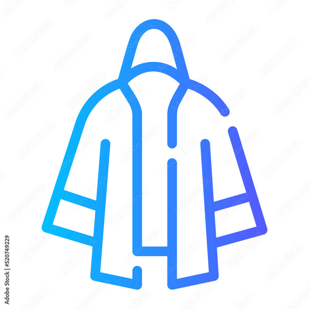 boxing robe gradient icon boxing robe gradient icon