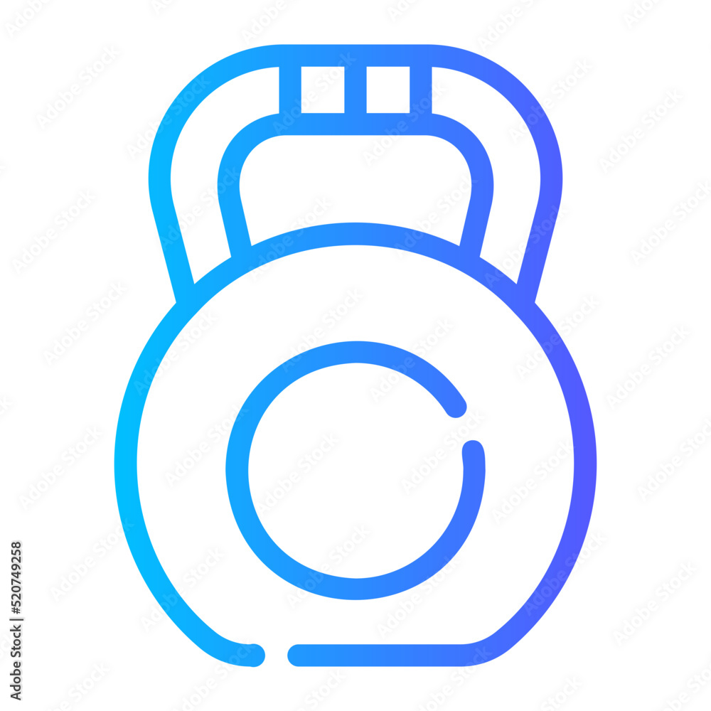 Kettlebell gradient icon Kettlebell gradient icon
