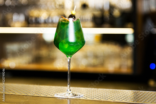 green cocktail