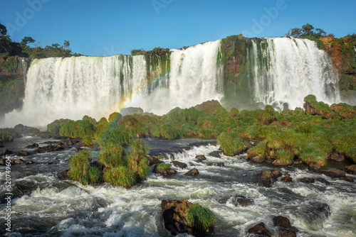 Iguazu Falls on the border of Brazil and Argentina.