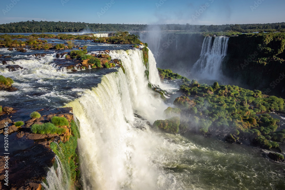 Iguazu Falls on the border of Brazil and Argentina. Iguazu Falls on the border of Brazil and Argentina.