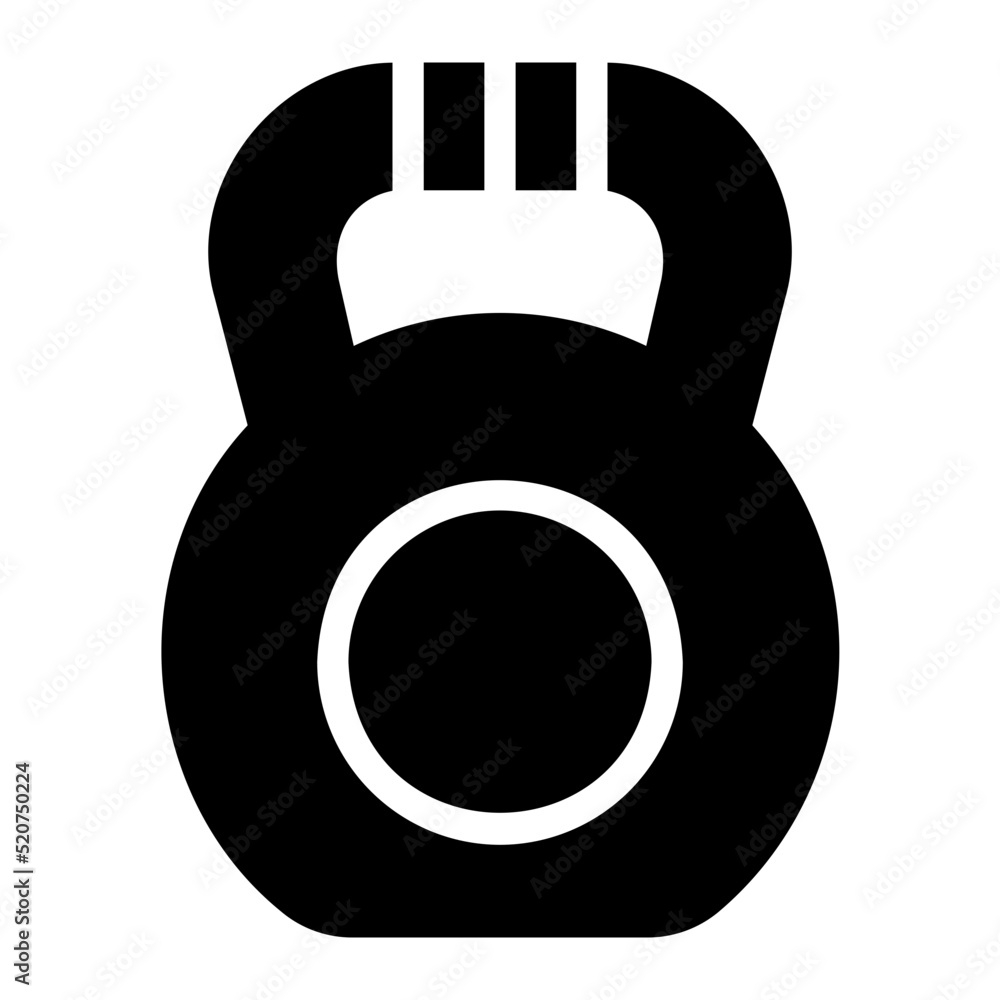 Kettlebell glyph icon Kettlebell glyph icon