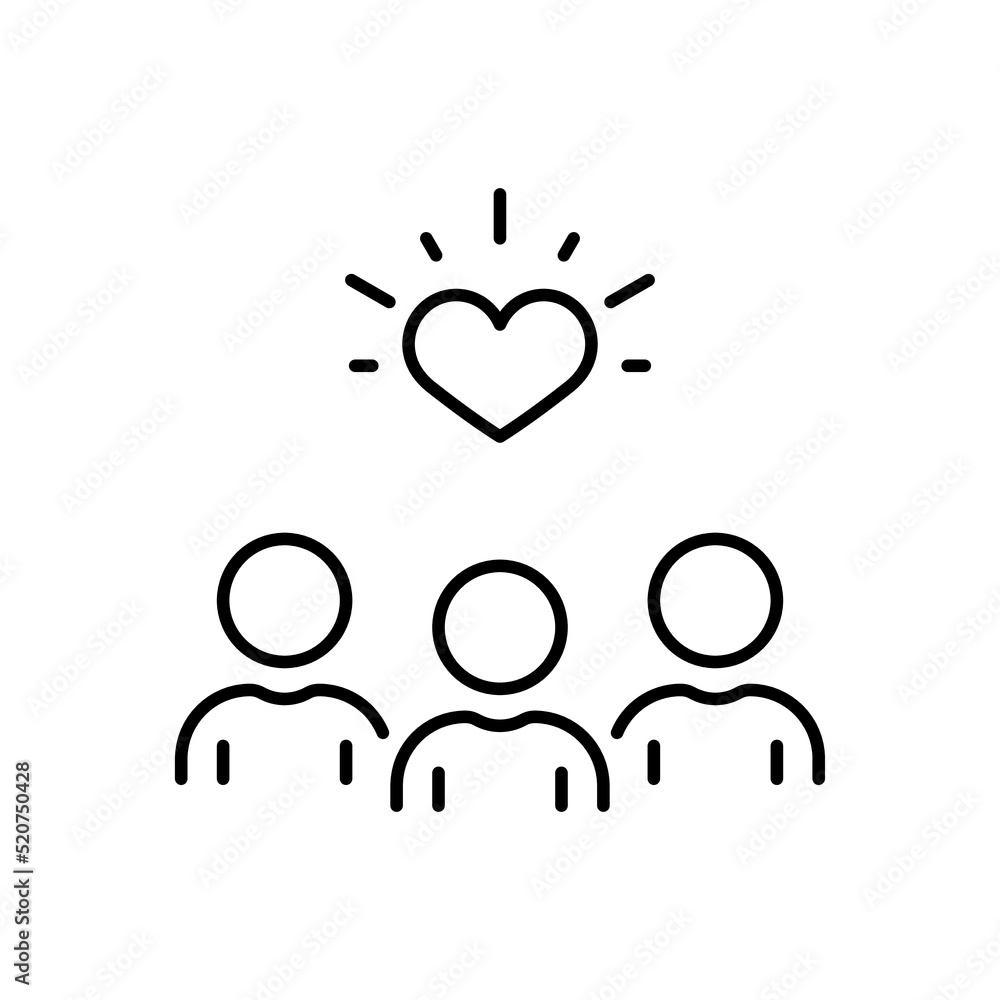 Employee Retention Work Care Line Icon. Customer Loyalty Program Outline Icon Heart Symbol. Customer Company Service Support Assistance Linear Pictogram. Editable Stroke. Isolated Vector Illustration Employee Retention Work Care Line Icon. Customer Loyalty Program Outline Icon Heart Symbol. Customer Company Service Support Assistance Linear Pictogram. Editable Stroke. Isolated Vector Illustration
