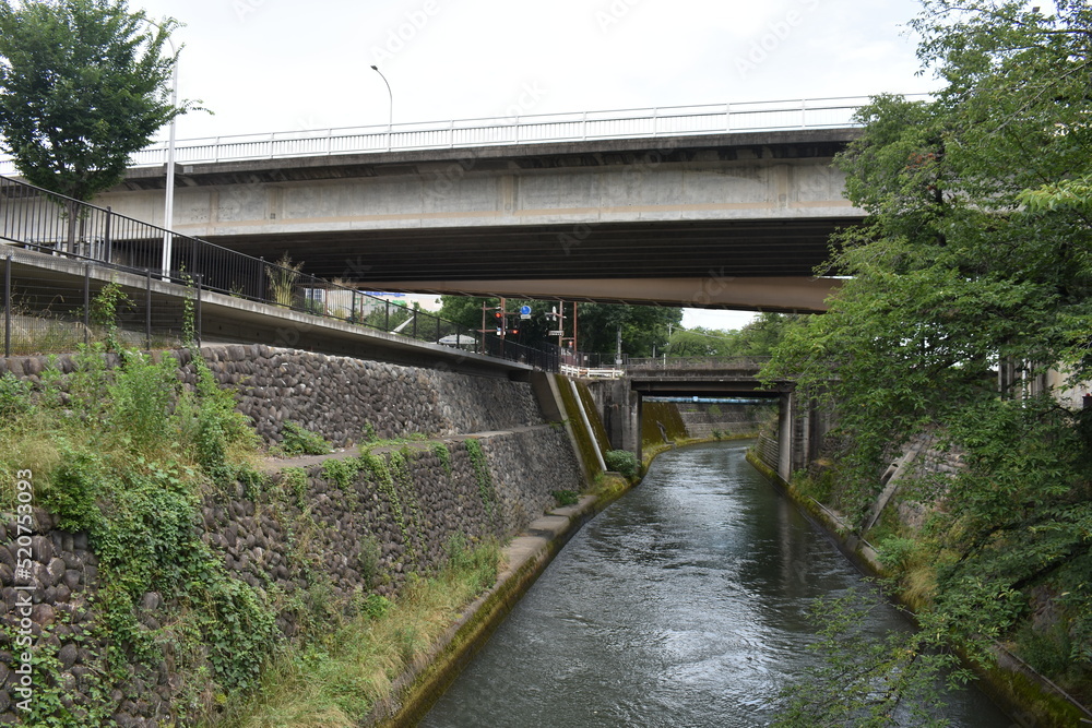 日本の前橋市 前橋公園の風景 日本の前橋市 前橋公園の風景