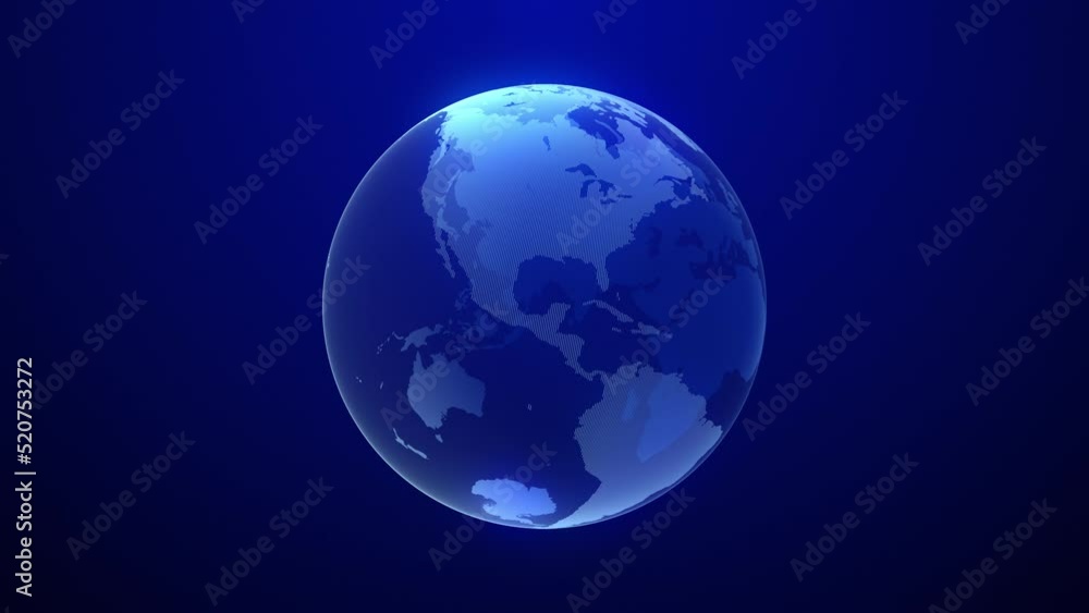 Digital earth hologram rotating 3d blue animation - Global network connection concepts. Social future scientific digital communication technology. Digital earth hologram rotating 3d blue animation - Global network connection concepts. Social future scientific digital communication technology.