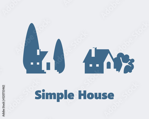 Simple House with Negative Space