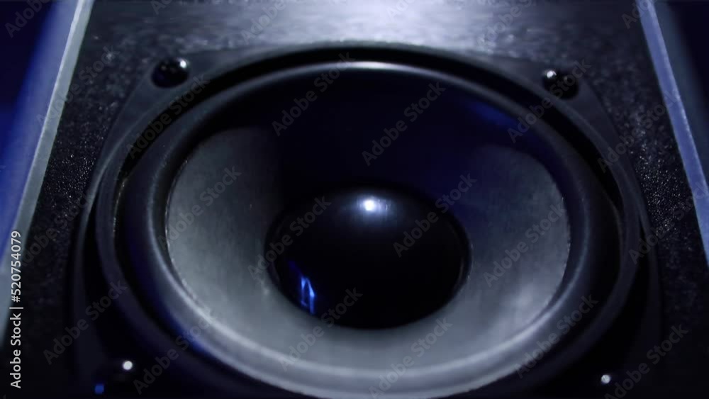 A close-up of a large round column emitting sounds and vibrations, bouncing to the beat. A close-up of a large round column emitting sounds and vibrations, bouncing to the beat.