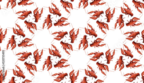 Seamless pattern with red c...