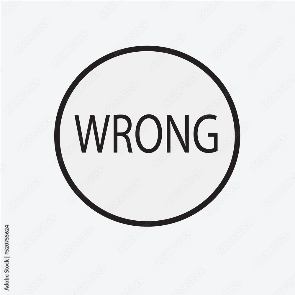 Rubber stamp with word wrong inside, illustration . wrong word sign Rubber stamp with word wrong inside, illustration . wrong word sign