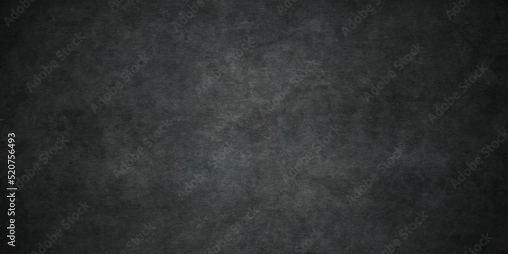 Black stone concrete grunge texture and backdrop background anthracite panorama. Panorama dark grey black slate background or texture.