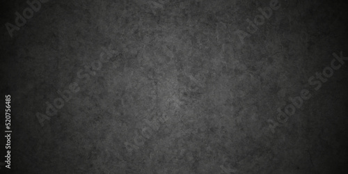 Dark Black stone cracked grunge concrete backdrop texture background anthracite panorama. Panorama dark grey black slate background or texture. 