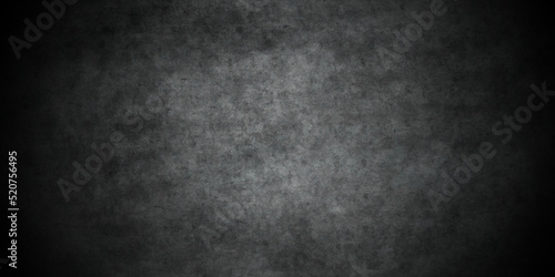 Dark Black stone cracked grunge concrete backdrop texture background anthracite panorama. Panorama dark grey black slate background or texture. 