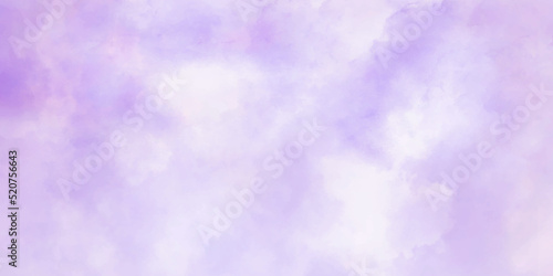 Abstract watercolor blue sky with clouds Retro Washed Out Effect. Ethnic Tie Dye Blue Watercolor background. Light grey bubbly cloud patterns and textures watercolor background.	