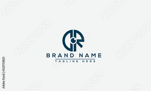 Logo design letter CR . Elegant modern. Vector template.