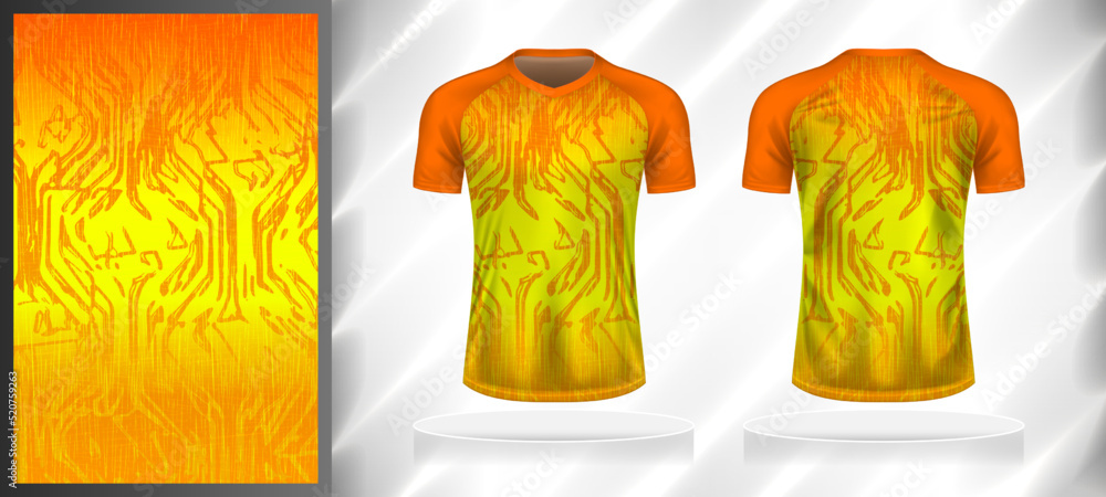 Sports jersey t-shirt design v neck shorts sleeve Vector Image