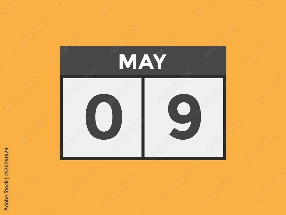 may 9 calendar reminder. 9th may daily calendar icon template. Vector illustration
may 9 calendar reminder. 9th may daily calendar icon template. Vector illustration