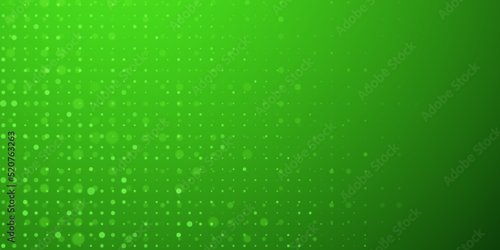 Abstract background in green colors made of big and small dots Abstract background in green colors made of big and small dots