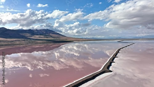 Cloud's reflection in Salt Lake