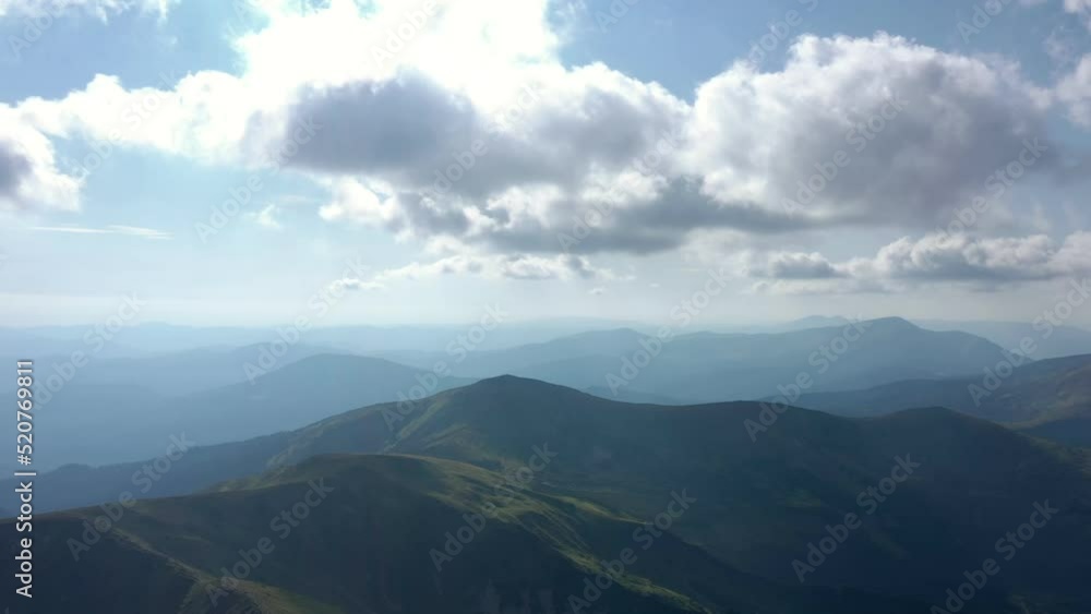 View of the blue sky and mountain landscape. The scene is early in the morning. Mountain natural landscape. View of the blue sky and mountain landscape. The scene is early in the morning. Mountain natural landscape.