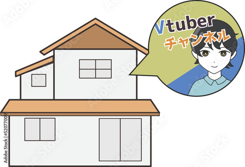 Vtuber　男性　自宅で撮影