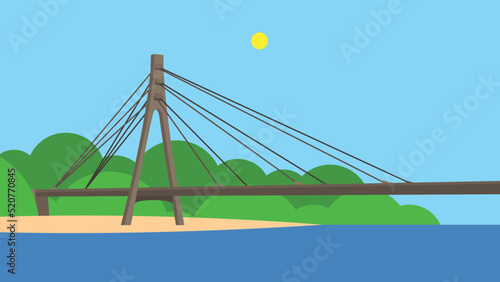 Northern bridge in Kyiv, cable-stayed bridge