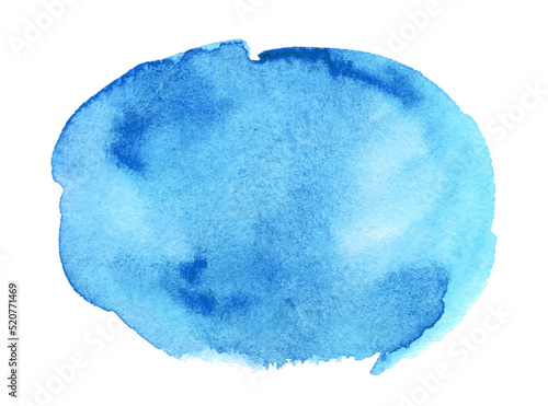 Blue watercolor design artistic element for banner, template, print and logo
