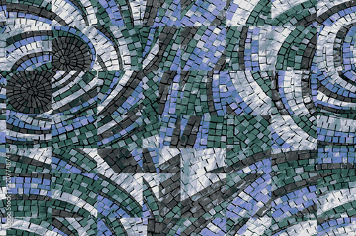 abstract mosaic patten vector