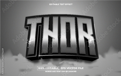 Thor 3D editable text effect premium free download