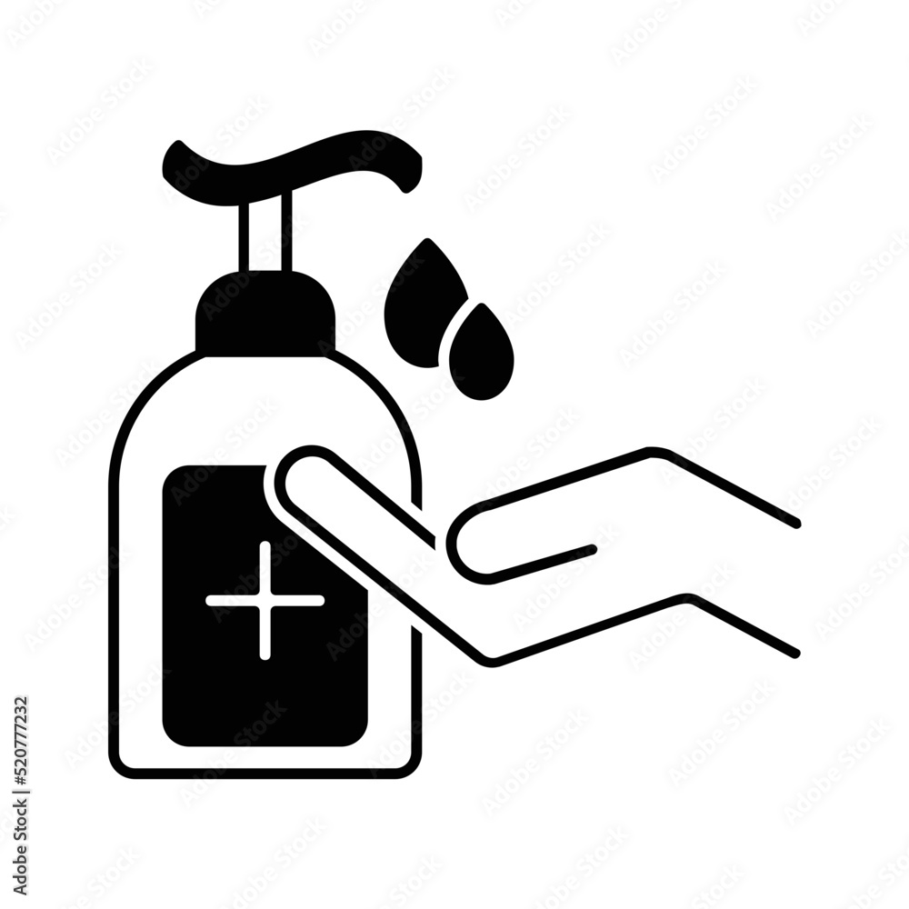 Solid icon for Sanitizer Solid icon for Sanitizer