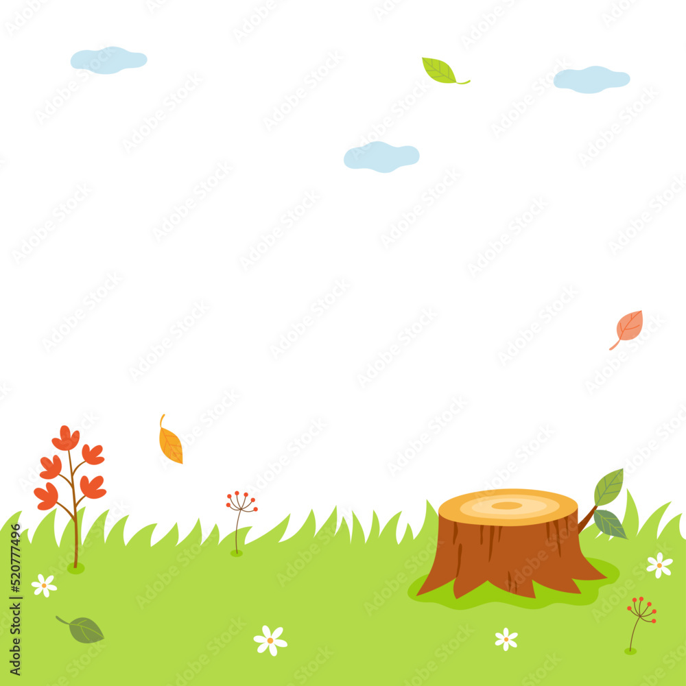 Fototapeta premium Autumn nature element landscape.