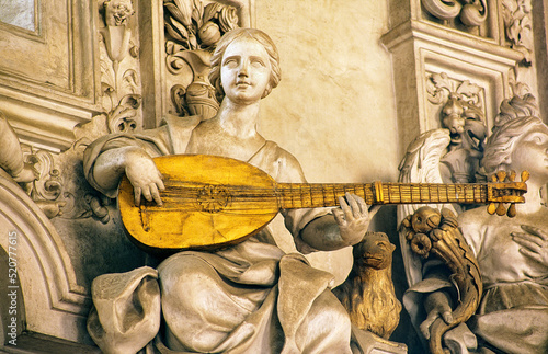 Принти на полотні Detail in the Oratorio del Rosario di Santa Zita, Palermo, Sicily, Italy