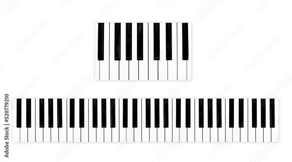 close-up Top view of realistic shaded monochrome piano keyboard. the music room for pianist to rehearse before the classical piano performance in celebration of the great success. close-up Top view of realistic shaded monochrome piano keyboard. the music room for pianist to rehearse before the classical piano performance in celebration of the great success.