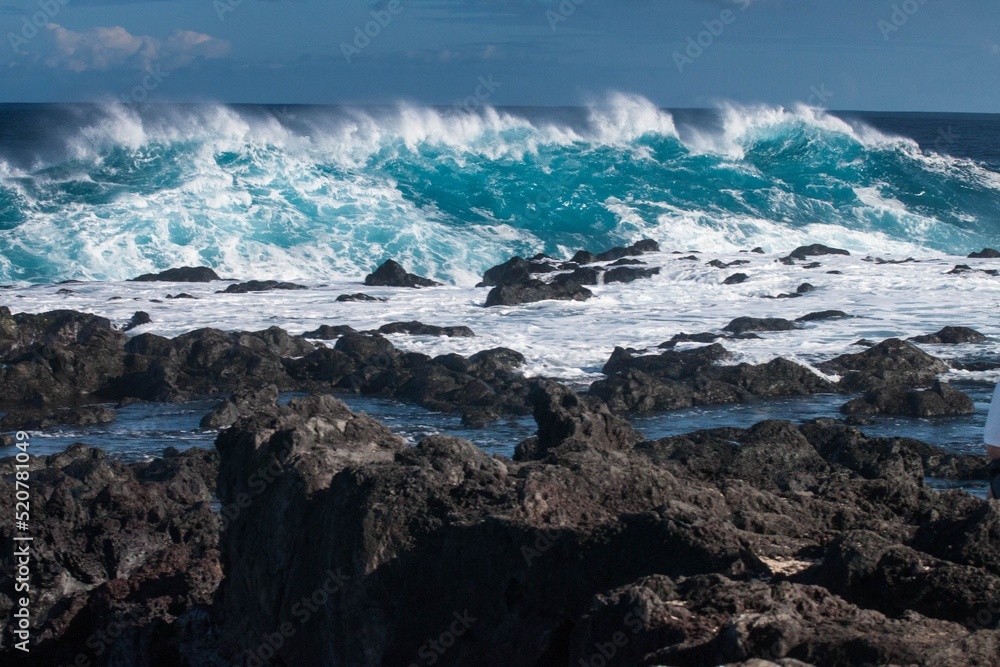 Wave from Reunion island. Houle a Saint Leu, pointe au sel 974